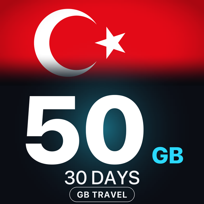 eSIM Turcia 50 GB, 30 DAYS — GB Travel
