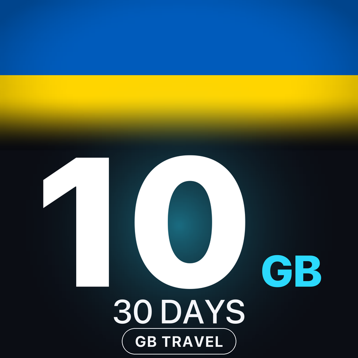 eSIM Ucraina 10 GB, 30 DAYS — GB Travel