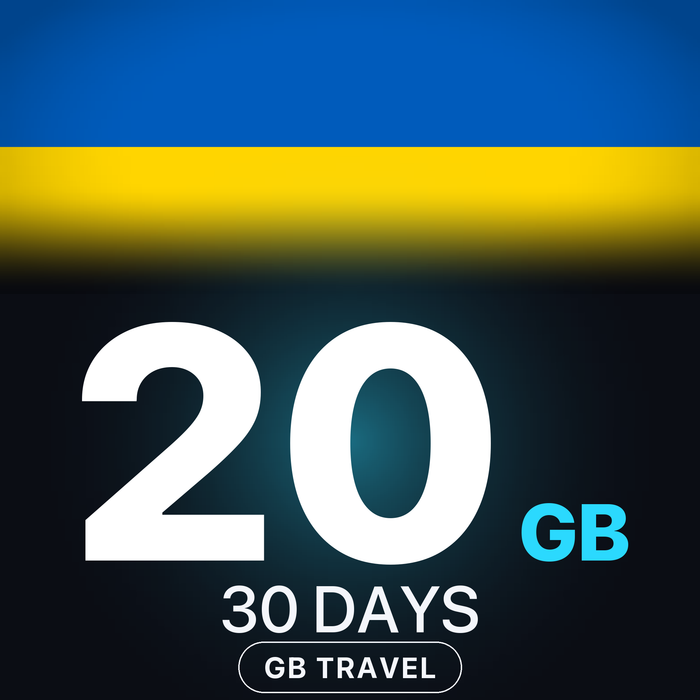 eSIM Ucraina 20 GB, 30 DAYS — GB Travel