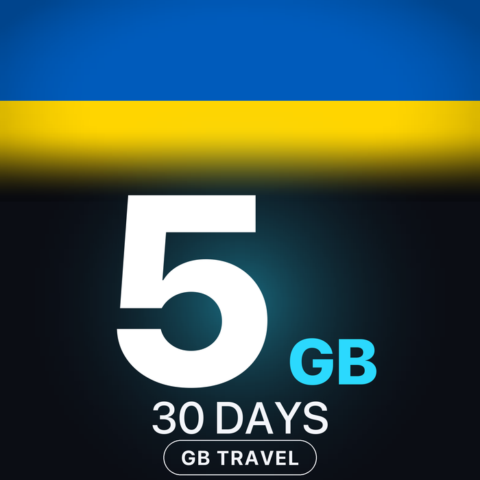 eSIM Ucraina 5 GB, 30 DAYS — GB Travel