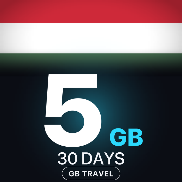 eSIM Ungaria 5 GB, 30 DAYS — GB Travel