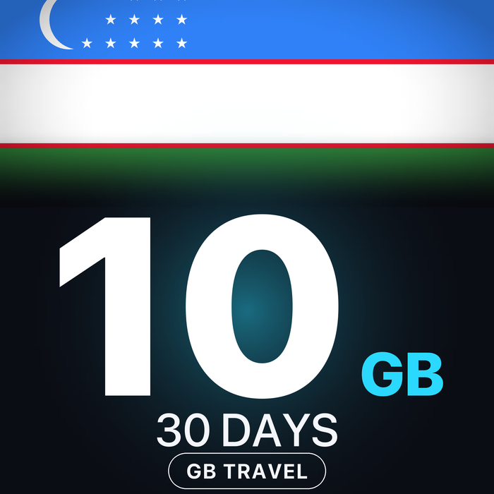 eSIM Uzbekistan 10 GB, 30 DAYS — GB Travel