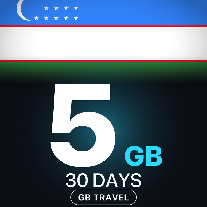 eSIM Uzbekistan 5 GB, 30 DAYS — GB Travel