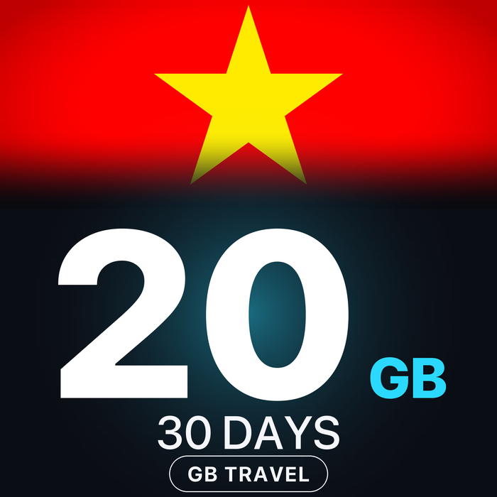 eSIM Vietnam 20 GB, 30 DAYS — GB Travel