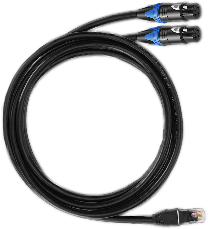 Hollyland Solidcom RJ45 to Dual XLR Audio Cable