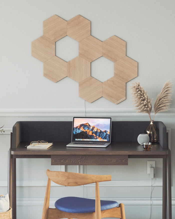 Kit Extindere 3 Panouri Luminoase Inteligente Nanoleaf Elements Hexagons Starter Kit, Wi-Fi