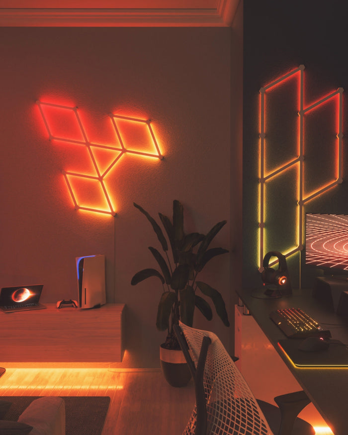 Kit extindere 3 panouri RGBW Nanoleaf Lines Starter Kit, Wi-Fi