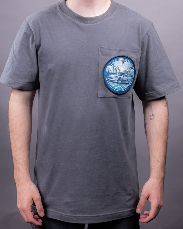 Patch Velcro Tesla Blue