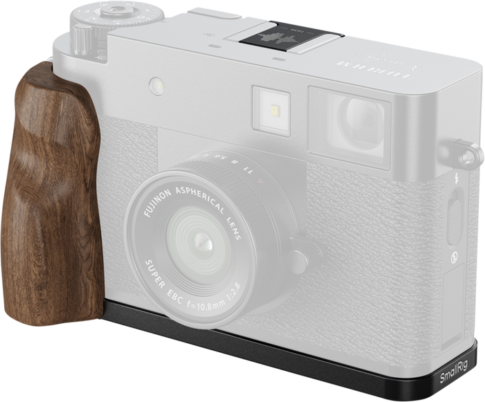 SmallRig 5224 L-Shaped Mount Plate with Wooden Handle for FUJIFILM X half Black