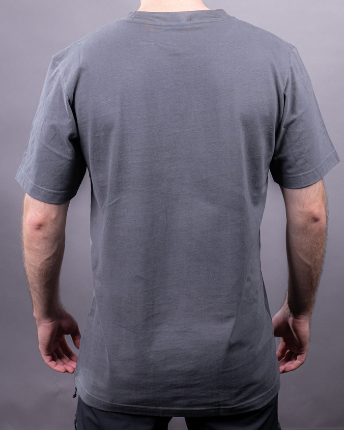 Tricou Regular 100% Bumbac cu Velcro, Carbon Grey