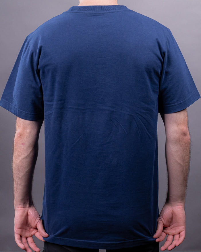 Tricou Regular 100% Bumbac cu Velcro, Navy Blue